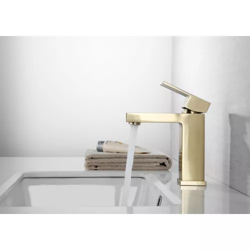 Смеситель ABBER Daheim AF8210G для раковины, золото матовое, Выбрать цвет: Золото матовое, изображение 2