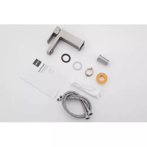 Смеситель ABBER Daheim AF8210SP для раковины, сатин, Выбрать цвет: Сатин, изображение 3