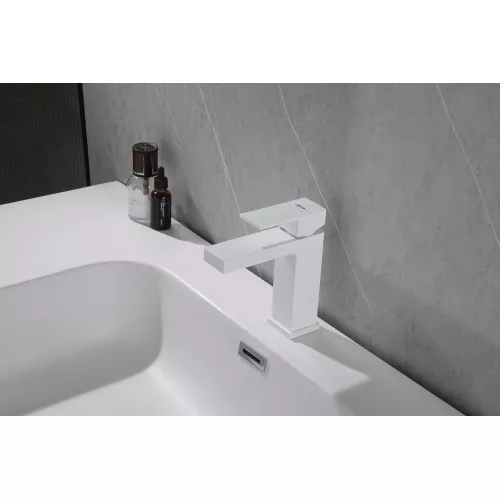 Смеситель ABBER Daheim AF8210W для раковины, белый матовый, Выбрать цвет: Белый матовый, изображение 2