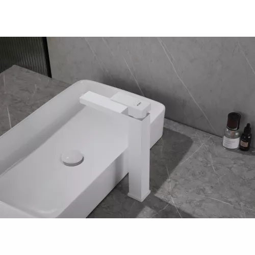 Смеситель ABBER Daheim AF8211W для раковины, белый матовый, Выбрать цвет: Белый матовый, изображение 2