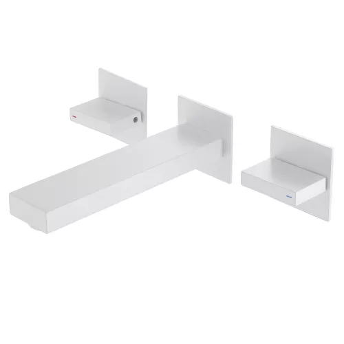 Смеситель ABBER Daheim AF82122W для раковины скрытого монтажа, белый матовый, Выбрать цвет: Белый матовый