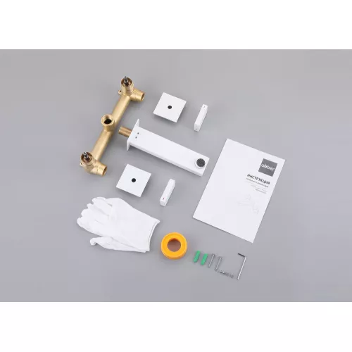 Смеситель ABBER Daheim AF82122W для раковины скрытого монтажа, белый матовый, Выбрать цвет: Белый матовый, изображение 3