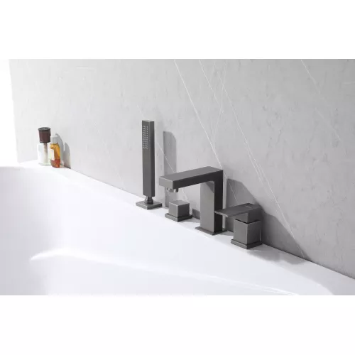 Смеситель ABBER Daheim AF8213NG на борт ванны, никель, Выбрать цвет: Никель, изображение 2