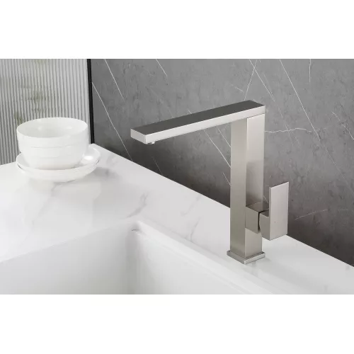 Смеситель ABBER Daheim AF8214SP для кухни, сатин, Выбрать цвет: Сатин, изображение 2