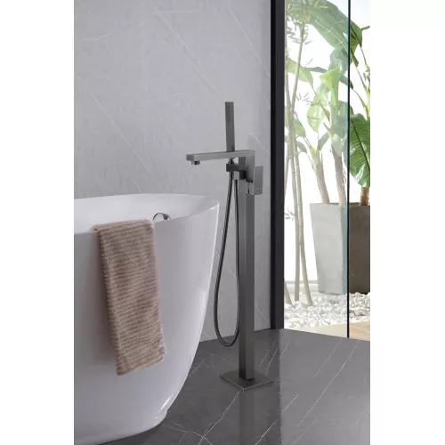 Смеситель ABBER Daheim AF8215NG напольный, никель, Выбрать цвет: Никель, изображение 2