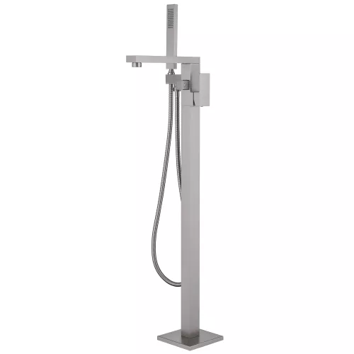 Смеситель ABBER Daheim AF8215SP напольный для ванны с душем, сатин, Выбрать цвет: Сатин