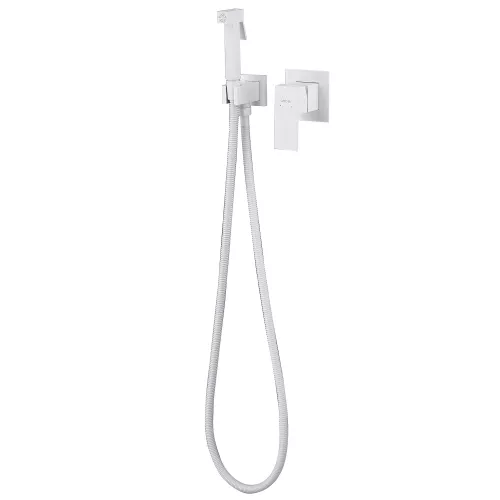 Смеситель ABBER Daheim AF8225W с гигиеническим душем, белый матовый, Выбрать цвет: Белый матовый, изображение 2