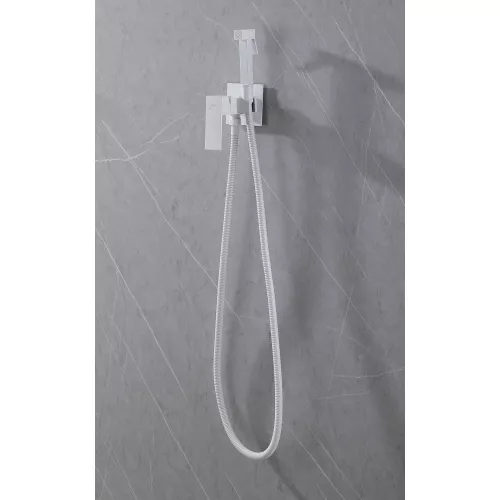 Смеситель ABBER Daheim AF8226W с гигиеническим душем,белый матовый, Выбрать цвет: Белый матовый, изображение 3