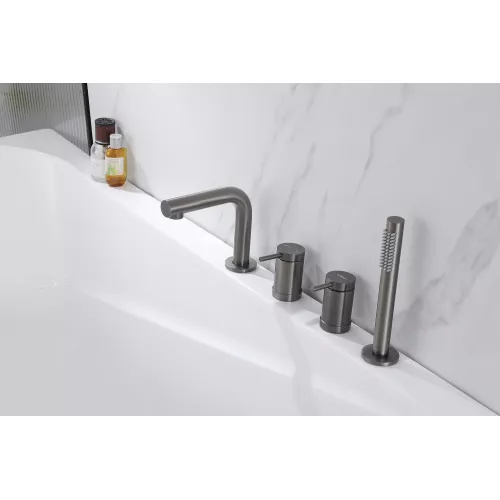 Смеситель ABBER Emotion AF8813NG на борт ванны, никель, Выбрать цвет: Никель, изображение 2