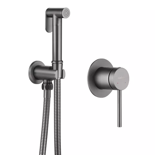 Смеситель ABBER Emotion AF8825NG с гигиеническим душем, никель, Выбрать цвет: Никель