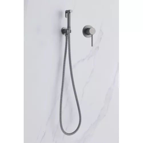 Смеситель ABBER Emotion AF8825NG с гигиеническим душем, никель, Выбрать цвет: Никель, изображение 3