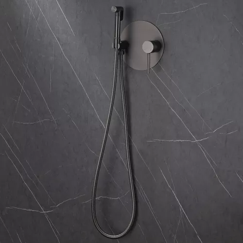 Смеситель ABBER Emotion AF8826NG с гигиеническим душем, никель, Выбрать цвет: Никель, изображение 3