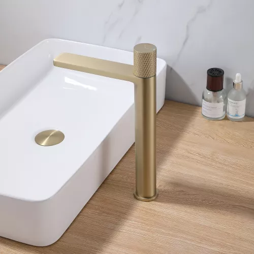 Смеситель ABBER Rund AF8711G для накладной раковины, золото матовое, Выбрать цвет: Золото матовое, изображение 2