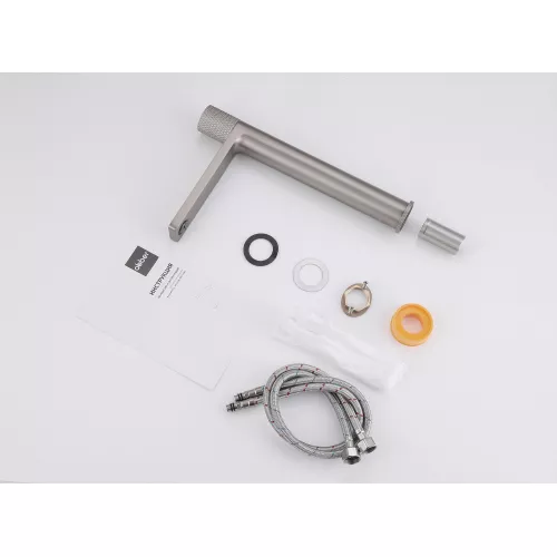 Смеситель ABBER Rund AF8711SP для накладной раковины, сатин, Выбрать цвет: Сатин, изображение 3