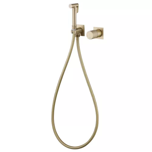 Смеситель ABBER Rund AF8725G с гигиеническим душем, золото матовое, Выбрать цвет: Золото матовое, изображение 2