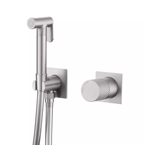 Смеситель ABBER Rund AF8725SP с гигиеническим душем, сатин, Выбрать цвет: Сатин