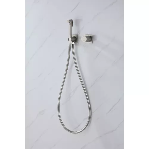 Смеситель ABBER Rund AF8725SP с гигиеническим душем, сатин, Выбрать цвет: Сатин, изображение 3