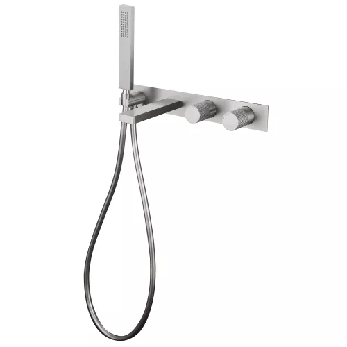 Смеситель ABBER Rund AF8730SP для ванны скрытого монтажа, сатин, Выбрать цвет: Сатин, изображение 2