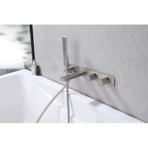 Смеситель ABBER Rund AF8730SP для ванны скрытого монтажа, сатин, Выбрать цвет: Сатин, изображение 3