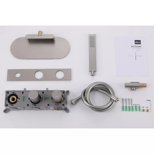 Смеситель ABBER Rund AF8731SP для ванны скрытого монтажа, сатин, Выбрать цвет: Сатин, изображение 3