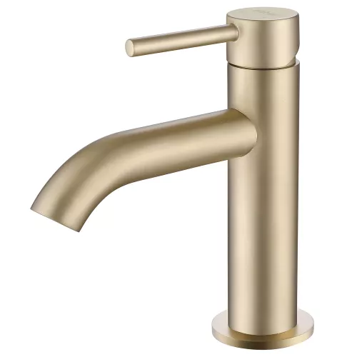 Смеситель ABBER Wasser Kreis AF8110G для раковины, золото матовое, Выбрать цвет: Золото матовое