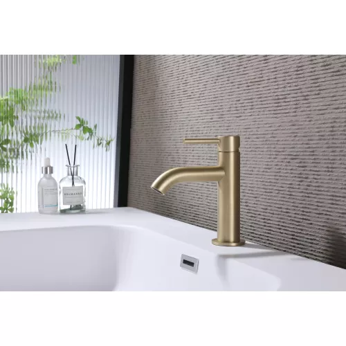 Смеситель ABBER Wasser Kreis AF8110G для раковины, золото матовое, Выбрать цвет: Золото матовое, изображение 2