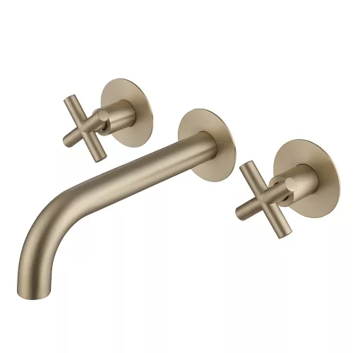 Смеситель ABBER Wasser Kreis AF81121G для раковины скрытого монтажа, золото матовое, Выбрать цвет: Золото матовое