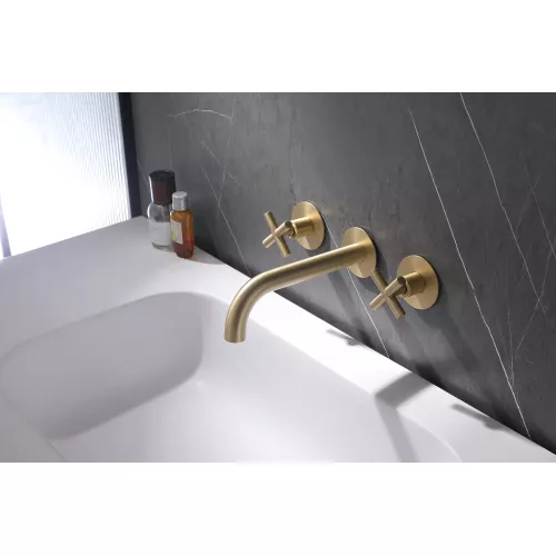 Смеситель ABBER Wasser Kreis AF81121G для раковины скрытого монтажа, золото матовое, Выбрать цвет: Золото матовое, изображение 2