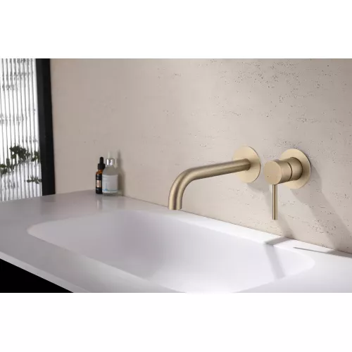 Смеситель ABBER Wasser Kreis AF8112G для раковины скрытого монтажа, золото матовое, Выбрать цвет: Золото матовое, изображение 2