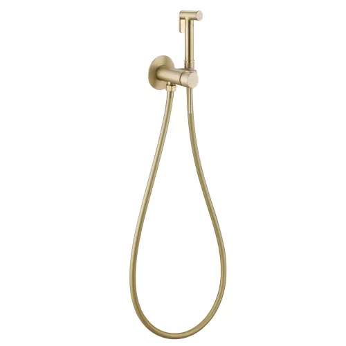 Смеситель ABBER Wasser Kreis AF8125G с гигиеническим душем, золото матовое, Выбрать цвет: Золото матовое, изображение 2