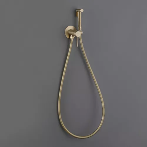 Смеситель ABBER Wasser Kreis AF8125G с гигиеническим душем, золото матовое, Выбрать цвет: Золото матовое, изображение 3