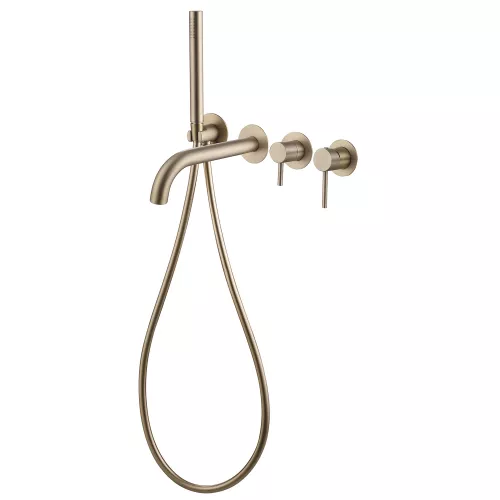 Смеситель ABBER Wasser Kreis AF8130G для ванны скрытого монтажа, золото матовое, Выбрать цвет: Золото матовое, изображение 2