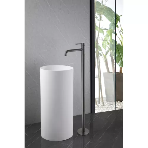 Смеситель ABBER Wasser Kreis AF8140NG напольный для раковины, никель, Выбрать цвет: Никель, изображение 2