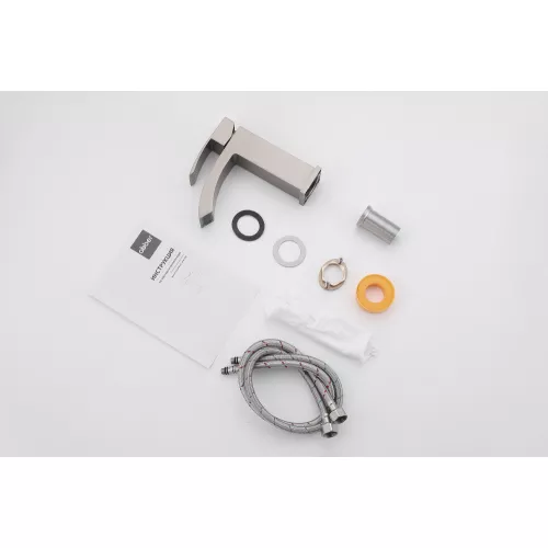 Смеситель ABBER Wasserfall AF8610SP для раковины, сатин, Выбрать цвет: Сатин, изображение 3