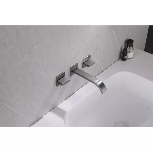 Смеситель ABBER Wasserfall AF8612NG для раковины скрытого монтажа, никель, Выбрать цвет: Никель, изображение 2