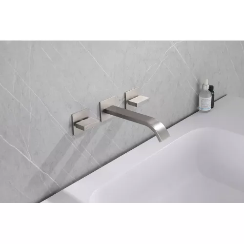 Смеситель ABBER Wasserfall AF8612SP для раковины скрытого монтажа, сатин, Выбрать цвет: Сатин, изображение 2