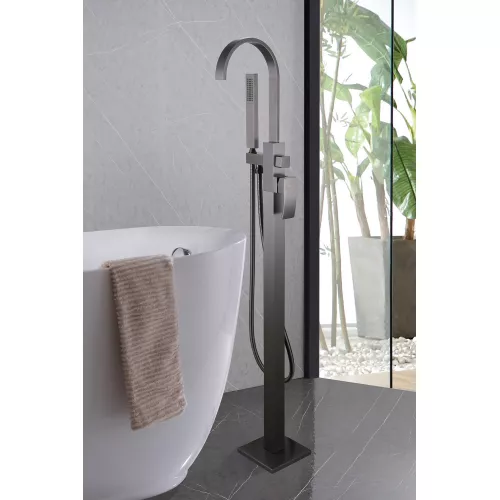 Смеситель ABBER Wasserfall AF8615NG напольный, никель, Выбрать цвет: Никель, изображение 2