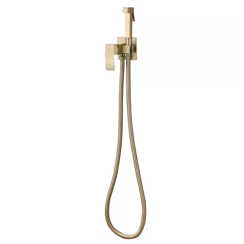 Смеситель ABBER Wasserfall AF8625G с гигиеническим душем, золото матовое, Выбрать цвет: Золото матовое, изображение 2