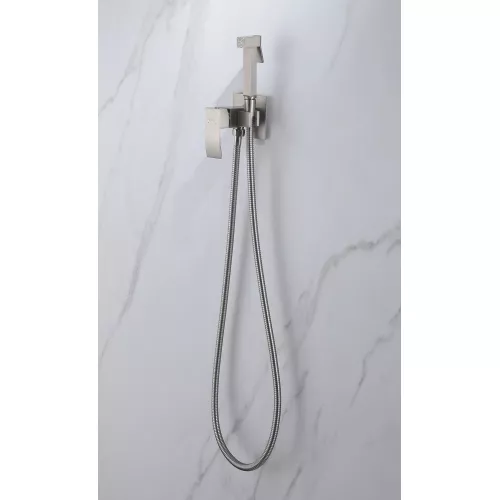 Смеситель ABBER Wasserfall AF8625SP с гигиеническим душем, сатин, Выбрать цвет: Сатин, изображение 3