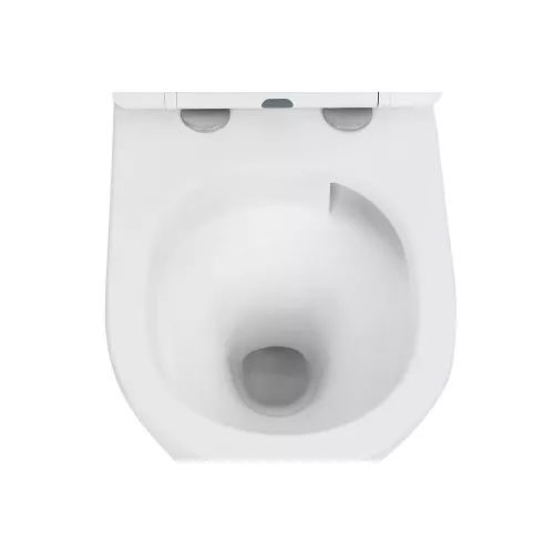 Унитаз ABBER Bequem AC1102TMW подвесной белый матовый, безободковый, смыв торнадо, Выбрать цвет: Белый, изображение 5