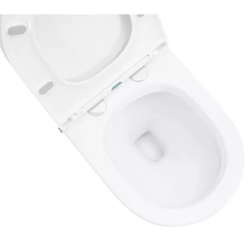 Унитаз ABBER Bequem AC1108P подвесной белый с импульсным смывом, изображение 3