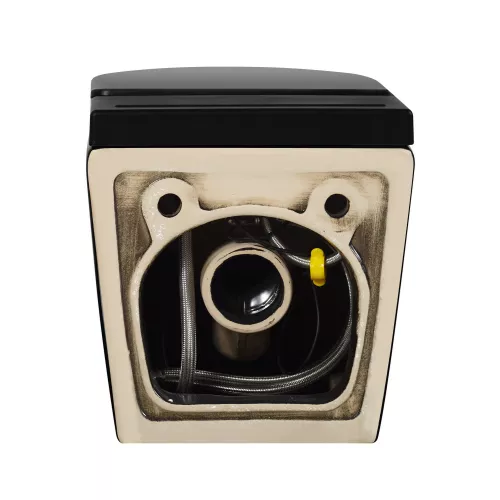 Унитаз ABBER Bequem AC1108PMB подвесной черный матовый с импульсным смывом, изображение 4