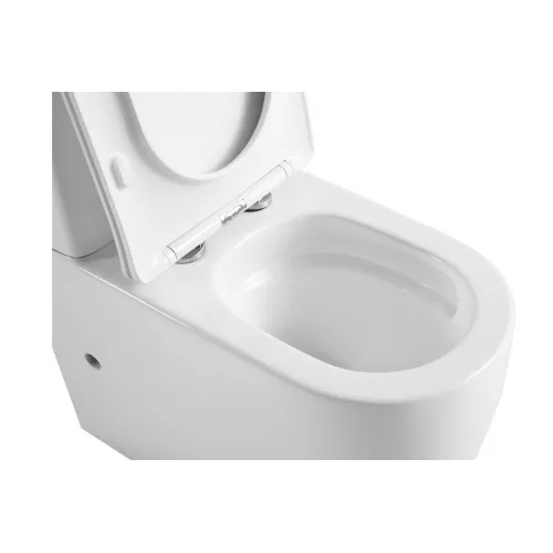Унитаз ABBER Bequem AC1110T компакт белый, безободковый, смыв торнадо, изображение 4