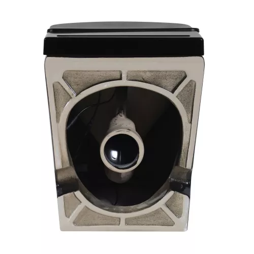 Унитаз ABBER Bequem AC1115PMB приставной черный матовый с импульсным смывом, изображение 2