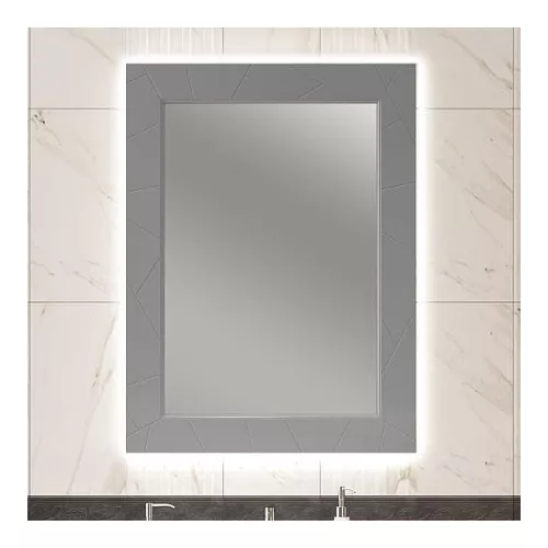 Зеркало OPADIRIS Луиджи серый, Выбрать цвет: Серый, Выбрать размер: 70