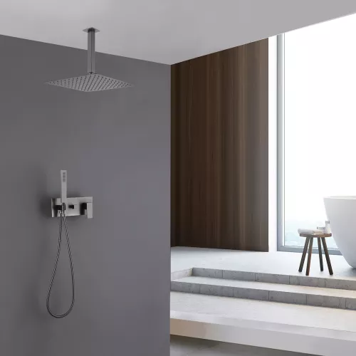 Душевая система ABBER Daheim AF8221NG скрытого монтажа без излива, никель, Выбрать цвет: Никель, изображение 2