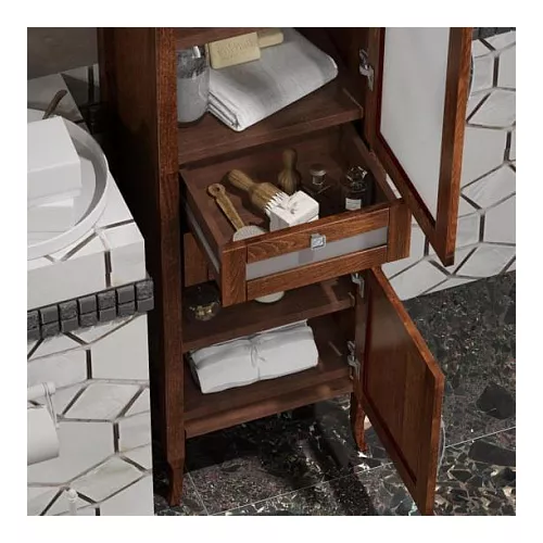 Пенал одностворчатый правый OPADIRIS  Мираж  светлый орех, Ориентация: Правая, Выбрать цвет: Светлый орех, изображение 3