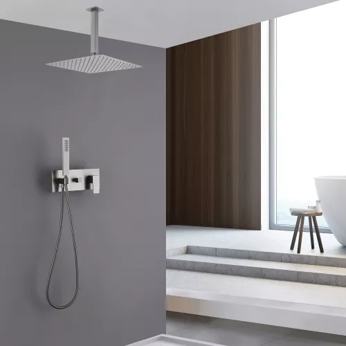 Душевая система ABBER Daheim AF8221SP скрытого монтажа без излива, сатин, Выбрать цвет: Сатин, изображение 2