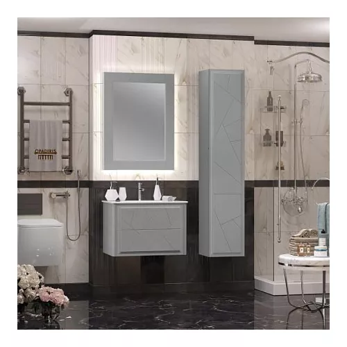 Зеркало OPADIRIS Луиджи серый, Выбрать цвет: Серый, Выбрать размер: 70, изображение 3