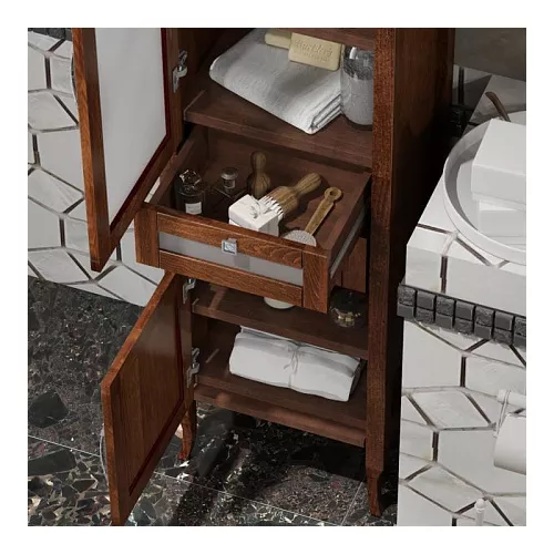 Пенал одностворчатый левый OPADIRIS  Мираж  светлый орех, Ориентация: Левая, Выбрать цвет: Светлый орех, изображение 3